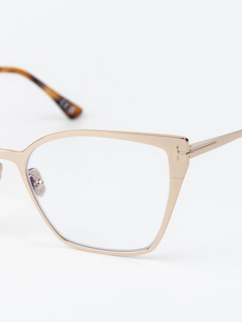 Tom Ford Women Eyeglasses Rose Gold Cat Eye FT6051-B 028 NEW AUTHENTIC